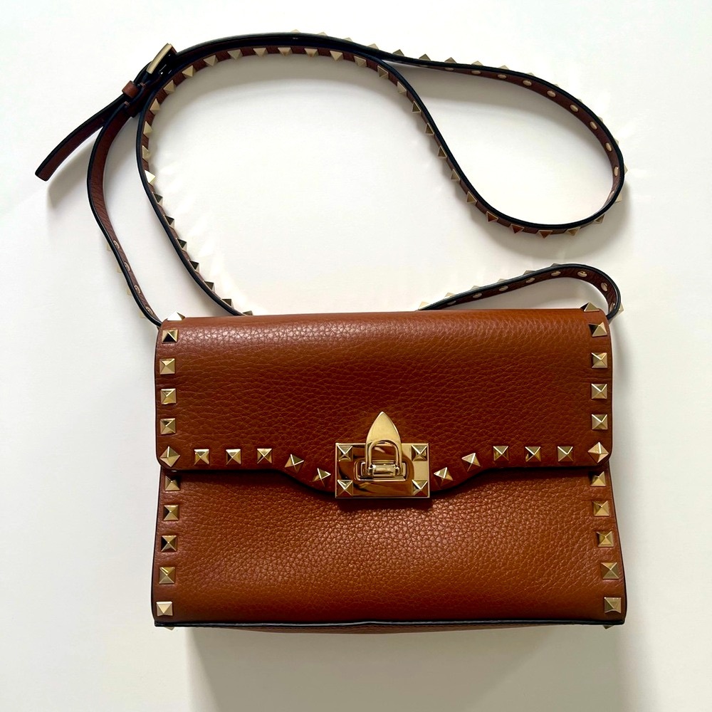 Valentino Garavini Rockstud leather crossbody bag